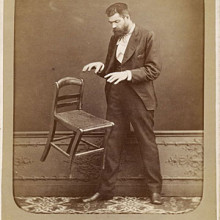  French spirit photographer Édouard Isidore Buguet (1840-1901) demonstrates telekinesis in this hoaxed 1875 photograph titled Fluidic Effect. Buguet was arrested the same year for faking his ghost photographs and he served a year in prison. [1] The...