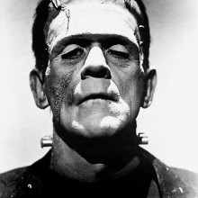 Promotional photo of Boris Karloff from The Bride of Frankenstein as Frankenstein's monster. 1935 and in the public domain.