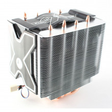 CPU cooler with heatsink tower and cooling fan