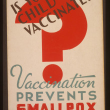 Smallpox vaccine poster