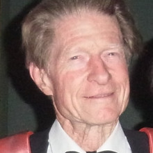 Professor Sir John Gurdon, winner of Nobel Prize for Physiology or Medicine 2012, at the annual Scholar's Dinner of Magdalene College, Cambridge, 10 October 2012