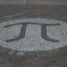 Pi at the entrance mathematician's building, TU-Berlin