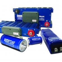 Maxwell MC and BC Ultracapicator Cells and Modules A photo of supercapacitors BC and MC product ranges by Maxwell Technologies