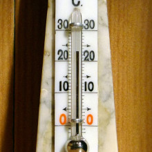 Thermometer Mercury thermometer. Image credit: Anonimski (wikipedia)