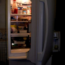 A refrigerator full of food...