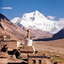 Mount Everest from Rombok Gompa, Tibet