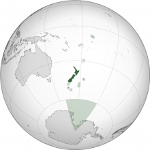 New Zealand on the Globe