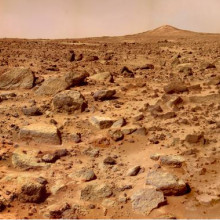 THE MARTIAN LANDSCAPE The Martian Landscape, as photographed by the Mars Pathfinder Lander