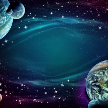 Artist's impression of a planets and space