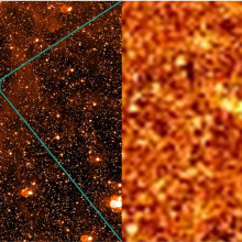  Full field of view of the OSIRIS Narrow Angle Camera, which covers 2.2 degrees on a side, together with a close up on the asteroid collision. The close up is a combined image, comprising of 16 separate images taking almost 4 hours worth of...