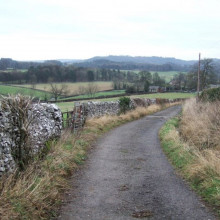  == {{int:filedesc}} == {{Information |description={{en|1=Pennyunk Lane The lane has a long history (www.themodernantiquarian.com/site/2042/fin_cop.html ). This smooth-surfaced eastern section approaches Highfield Farm in the distance, at the northern...