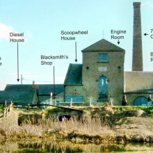 THE EARLIEST AND FINEST EXAMPLE OF A LAND DRAINAGE STEAM ENGINE ERECTED IN 1831 AT STRETHAM, CAMBRIDGESHIRE, UK