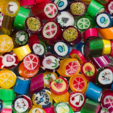 Coloured Sweets Multi-coloured sweets