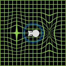 A visualization of a warp field