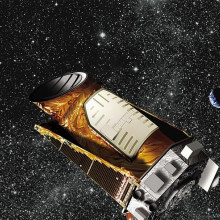 Artist's concept showing the Kepler spacecraft