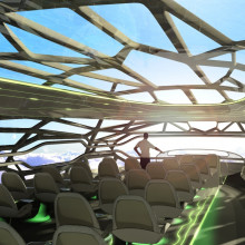 Airbus prediction of the cabin of an aircraft of the future