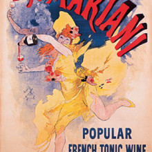 Mariani tonic Wine - lithography by Jules Cheret, 1894