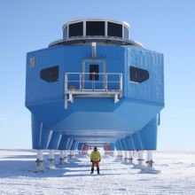 BAS project manager, Karl Tuplin, at the south end of the modules
