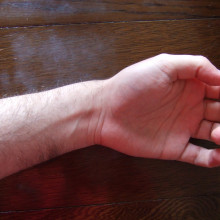 An arm with some nice prominent veins.