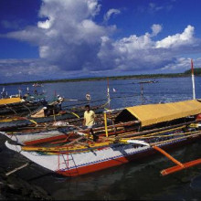Fishing boats in the Philippines