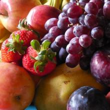 Collection of fruits in a fruit bowl