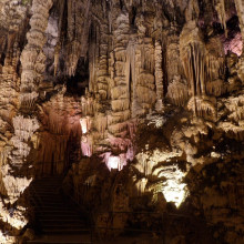 Cave with stalactites and stalagmites
