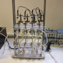 The equipment used for measuring the tension in an artery