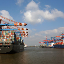 CONTAINER SHIPS, HAMBURG Container ships, Hamburg