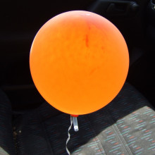 A helium balloon