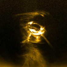 The tornado was observed with the AIA telescope on board NASAs Solar Dynamic Observatory. The tornado was observed with the AIA telescope on board NASAs Solar Dynamic Observatory.