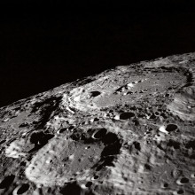 The surface of the moon.