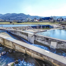 a wastewater treatment plant