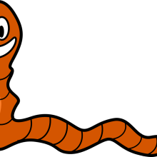 Worm cartoon