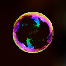 Bubble Floating in Air