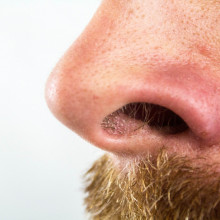 A man's nose.