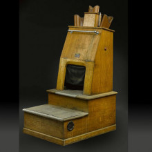Pedoscope used to x-ray feet and shoe fit Pedoscope used to x-ray feet and shoe fit