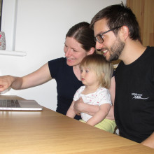 A couple discuss their experiences of being scientists and parents