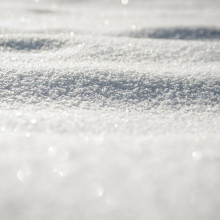 Close-up view of fresh snow.