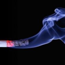this is a picture of a smoking cigarette