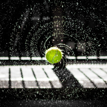 Spinning Tennis Ball