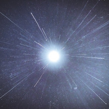 Rays of lights travelling outward from a point