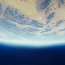 Aerial view of Earth from space