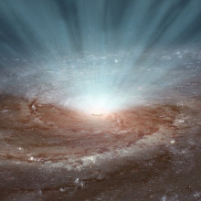 A spiral galaxy.