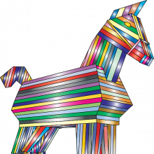 Cartoon Trojan Horse
