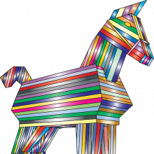 Cartoon Trojan Horse Cartoon Trojan Horse