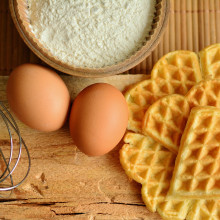 Eggs, Whisk and Waffles