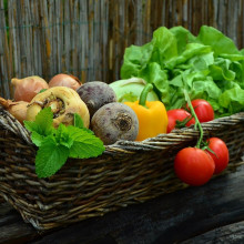 Basket of vegetables