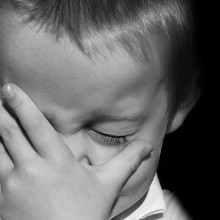 A young child crying A young child crying