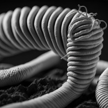 An AI-generated tapeworm