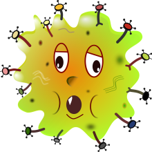 A cartoon microbe A cartoon microbe